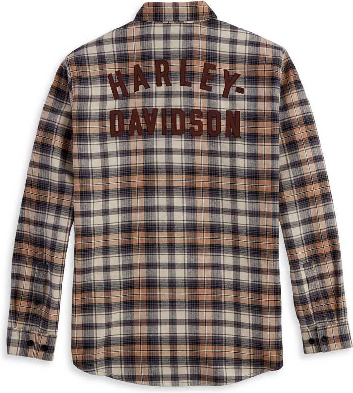 Harley-Davidson Shirt-Woven  Brown Plaid | 96367-23VM