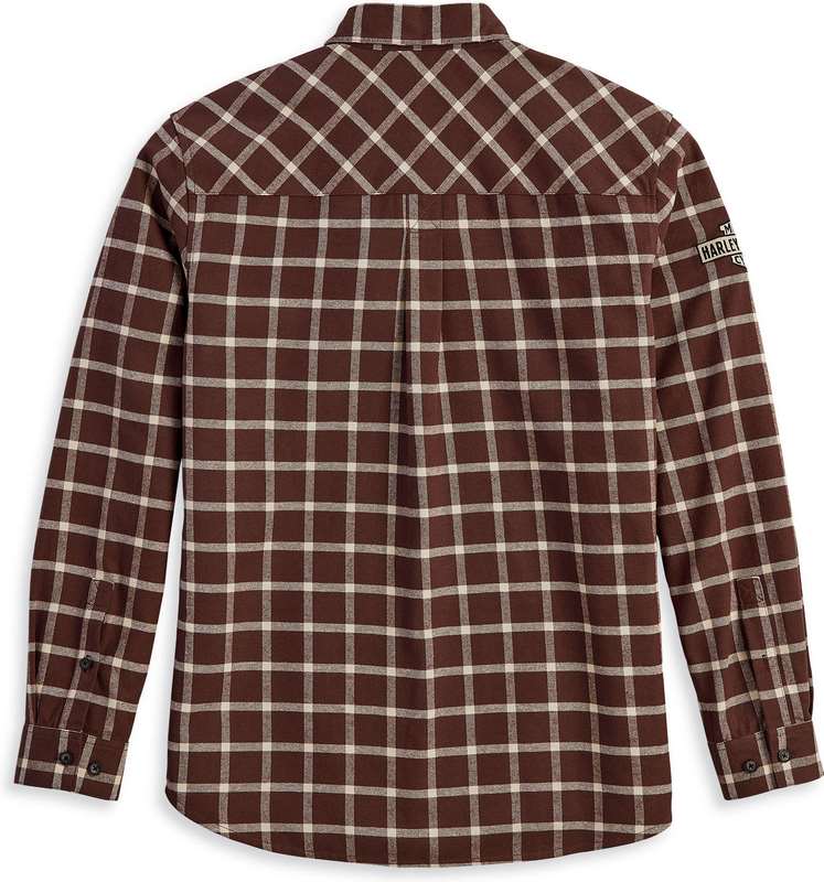 Harley-Davidson Shirt-Woven  Brown Plaid | 96374-23VM