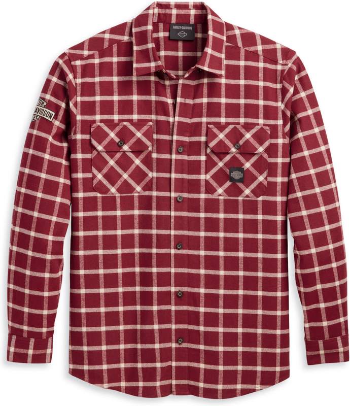 Harley-Davidson Shirt-Woven  Red Checkered | 96376-23VM