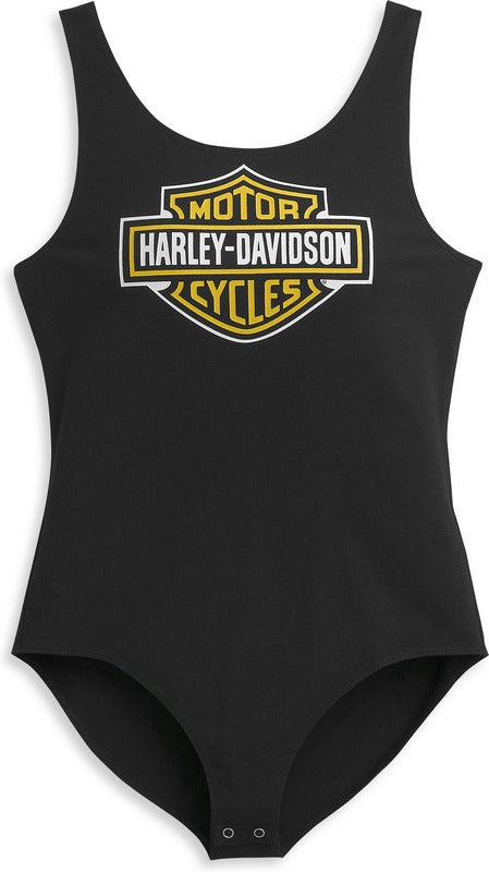 Harley-Davidson Women'S Bar & Shield Bodysuit  Black Beauty | 96378-21VW