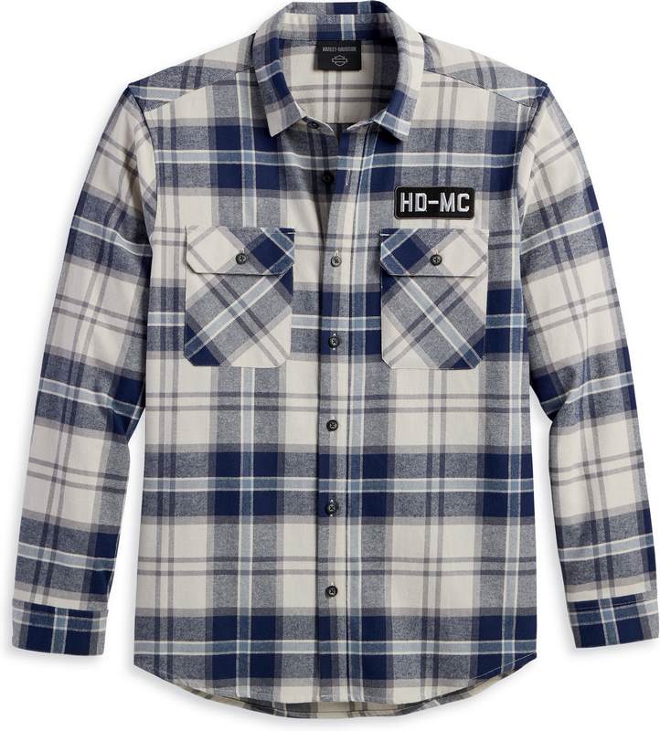 Harley-Davidson Shirt-Woven  Blue Plaid | 96382-23VM