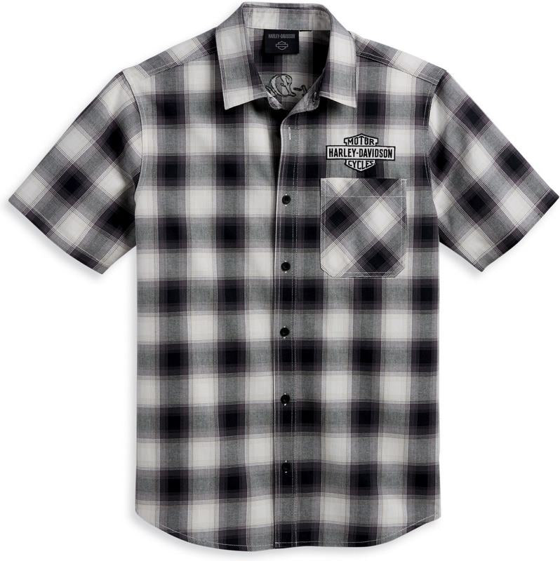 Harley-Davidson Shirt-Woven  Black Plaid | 96384-23VM