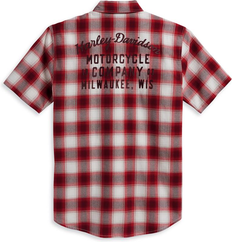 Harley-Davidson Shirt-Woven  Red Checkered | 96385-23VM