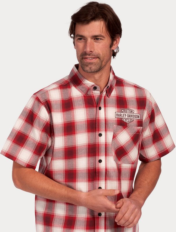 Harley-Davidson Shirt-Woven  Red Checkered | 96385-23VM