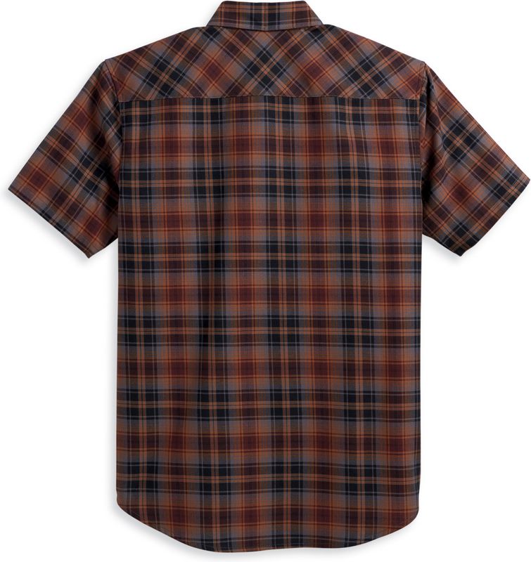 Harley-Davidson Men'S Oval Path Shirt  Brown Plaid | 96387-23VM