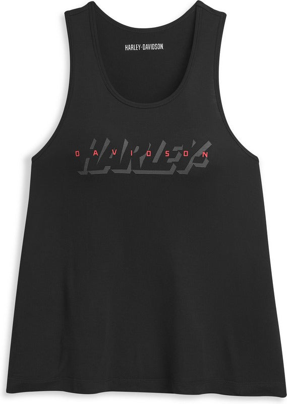 Harley-Davidson Slanted Logo Tank For Women  Black Beauty | 96394-21VW