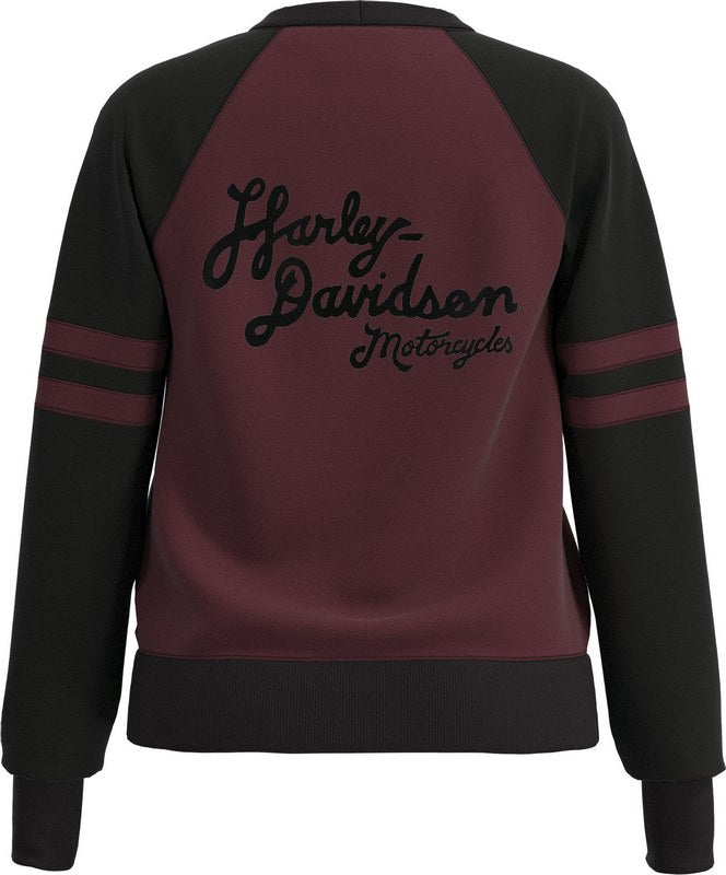 Harley-Davidson Henley-Knit  Tawny Port Colorblock | 96395-23VW