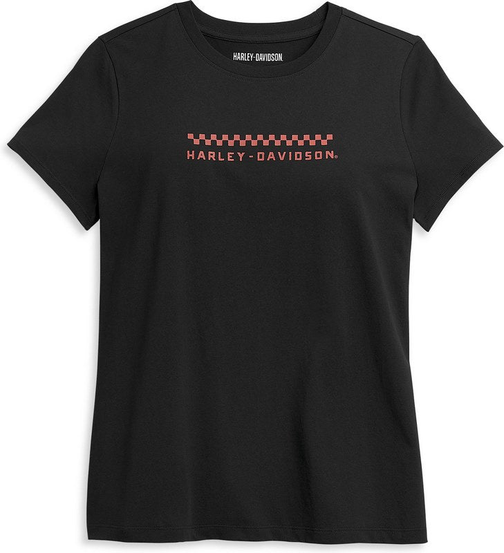 Harley-Davidson Women'S Winged Wheel Graphic Tee  Black Beauty | 96402-21VW