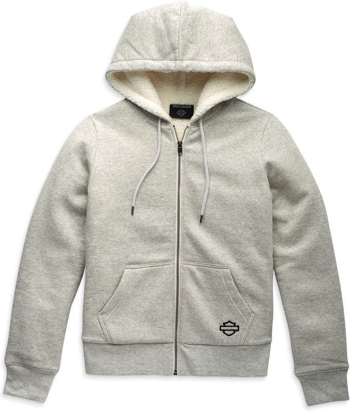 Harley-Davidson Hoodie-Knit  Light Grey Heather | 96405-24VW
