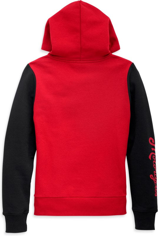 Harley-Davidson Hoodie-Knit  Colorblocked-Chili Pepper | 96408-23VW
