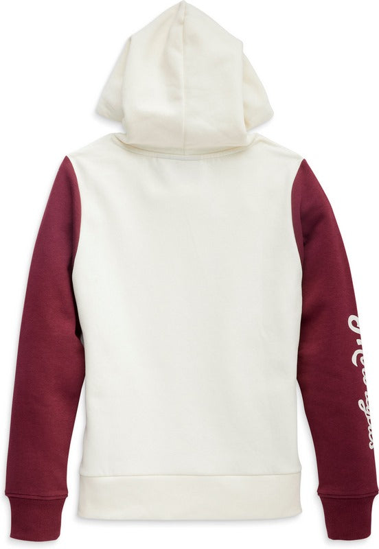 Harley-Davidson Hoodie-Knit  Colorblock-Design-Cloud Dancer | 96409-23VW