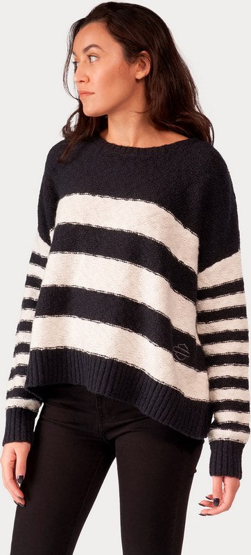 Harley-Davidson Women'S Westcoast Striped Sweater  Yarn-dyed stripe | 96418-23VW