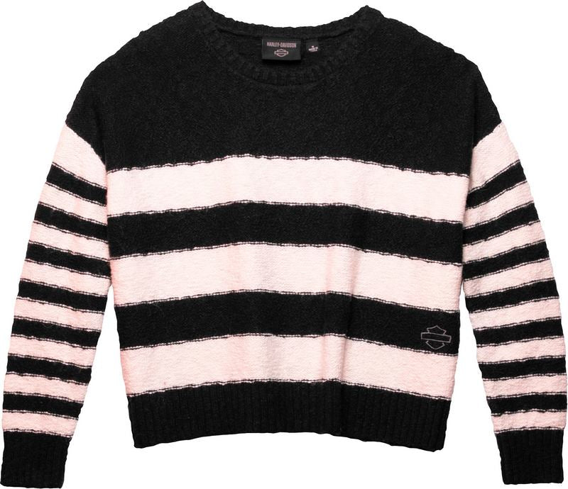 Harley-Davidson Women'S Westcoast Striped Sweater  Yarn-dyed stripe | 96418-23VW