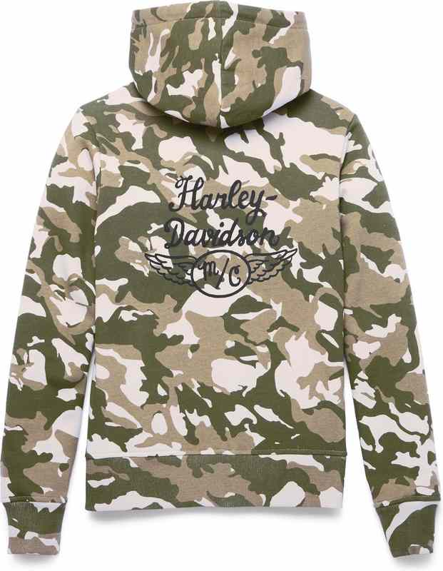 Harley-Davidson Hoodie-Knit  Camo/Green | 96422-22VW