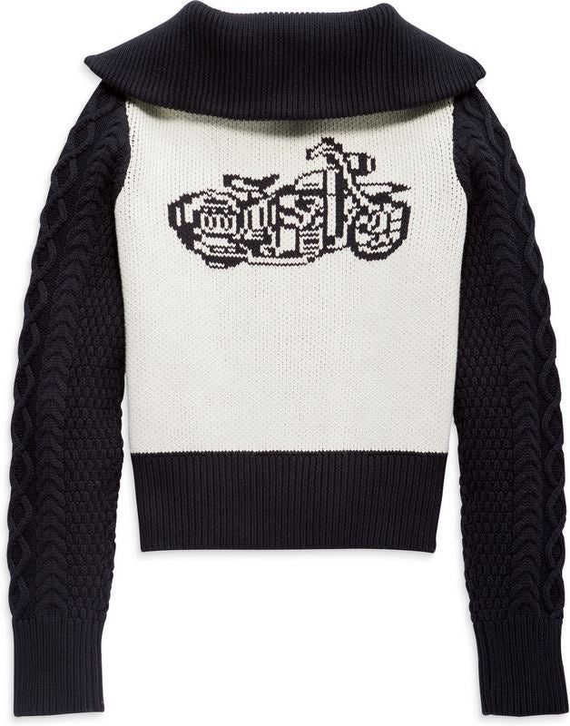 Harley-Davidson Sweater-Knit  Colorblock-Design | 96423-23VW