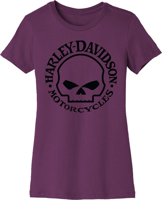 Harley-Davidson Women'S Forever Skull Graphic Tee  Wood Violet | 96429-22VW