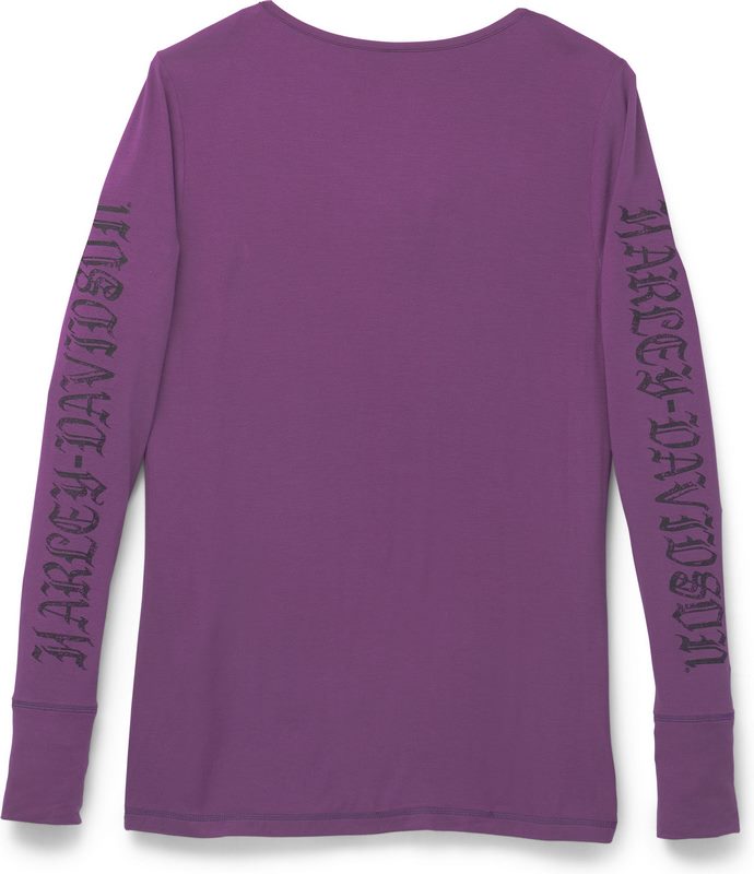 Harley-Davidson Henley-Knit  Wood Violet | 96434-22VW