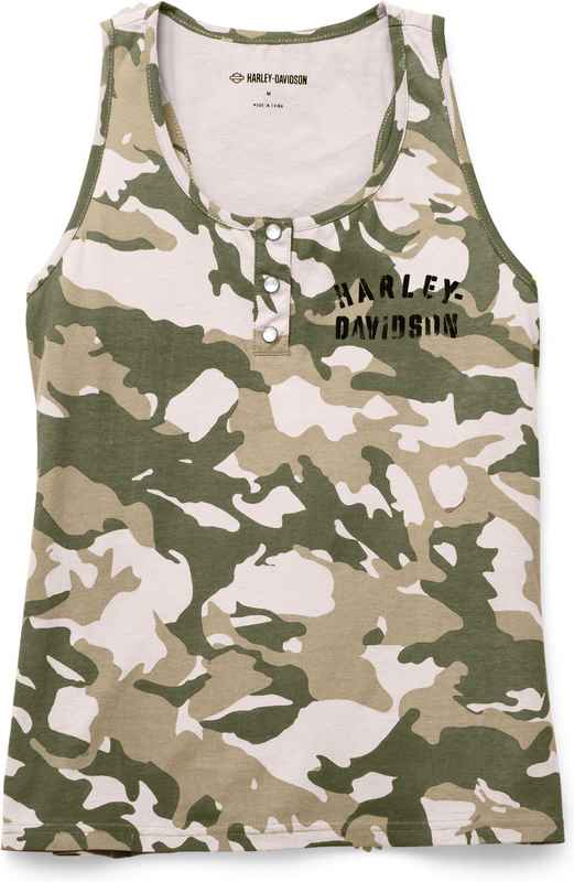 Harley-Davidson Tank Knit  Camo/Green | 96442-22VW
