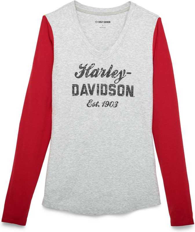 Harley-Davidson Tee-Knit  Colorblock-Design | 96446-22VW