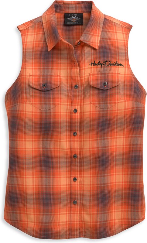 Harley-Davidson Shirt-Woven  Plaid | 96465-21VW