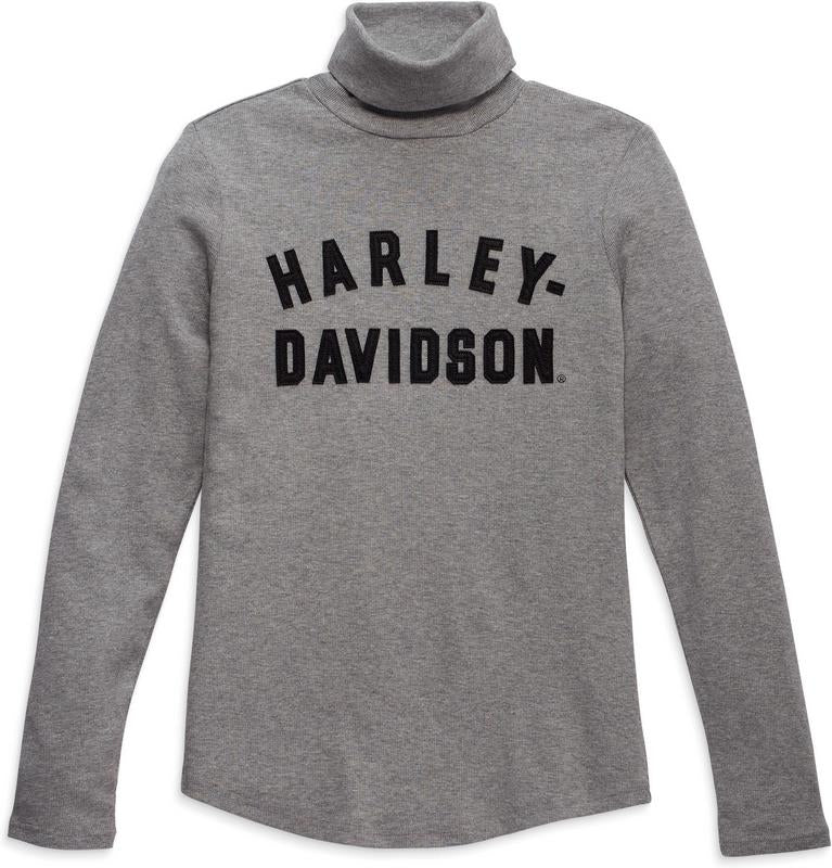 Harley-Davidson Turtleneck-Knit  Medium Grey Heather | 96469-23VW