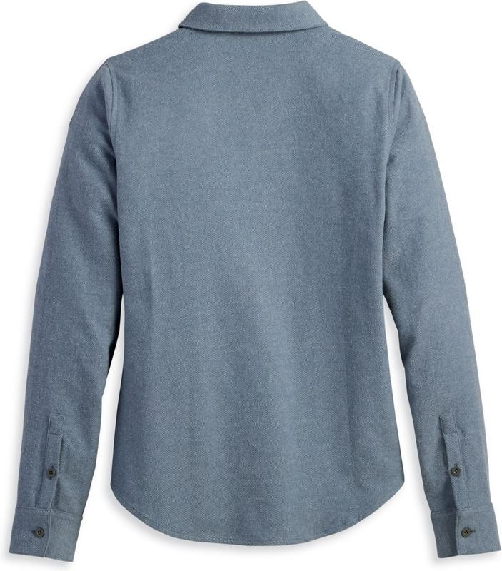 Harley-Davidson Shirt-Woven  Dusty Blue | 96473-23VW