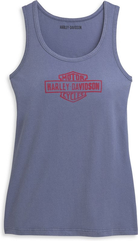 Harley-Davidson Bar & Shield Graphic Tank For Women  Coastal Fjord | 96475-21VW