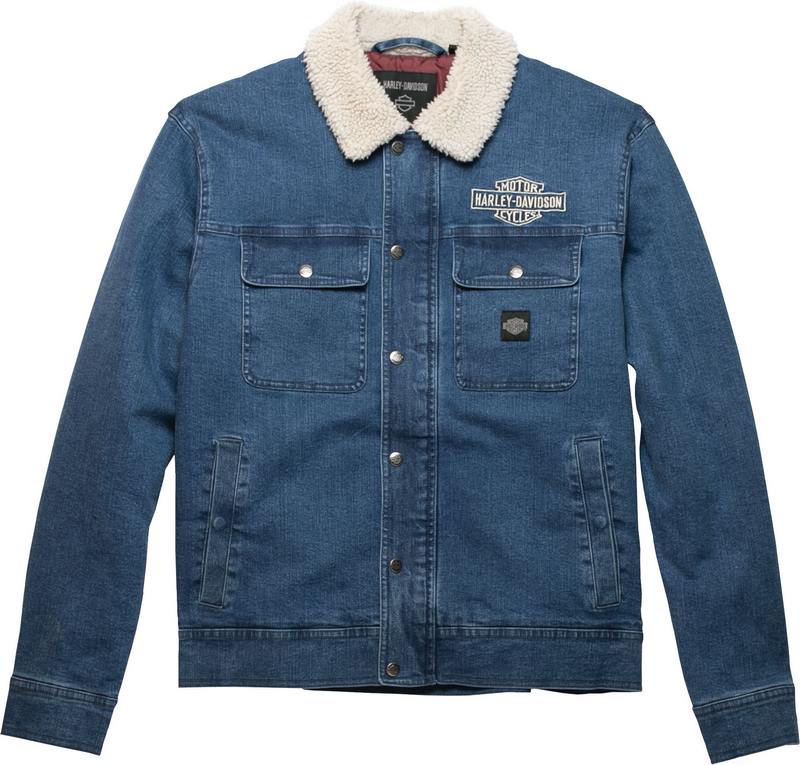 Harley-Davidson Men'S Staple Denim Jacket  Medium Indigo | 96484-23VM