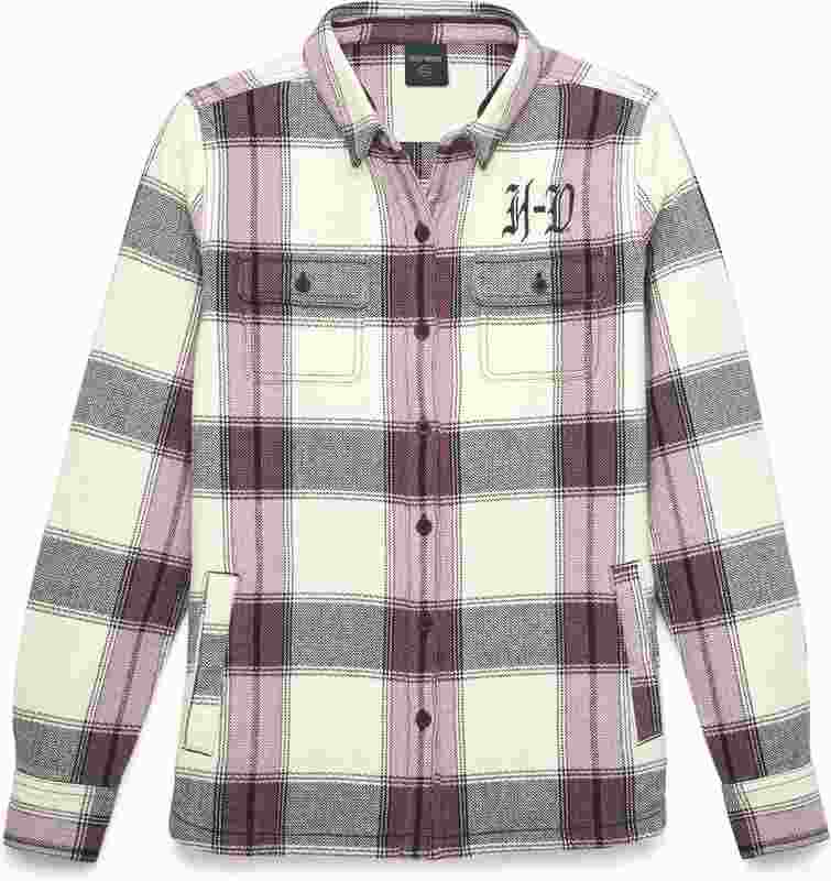 Harley-Davidson Heritage Classic Script Shirt Jacket For Women  Yarn-dyed plaid | 96485-22VW