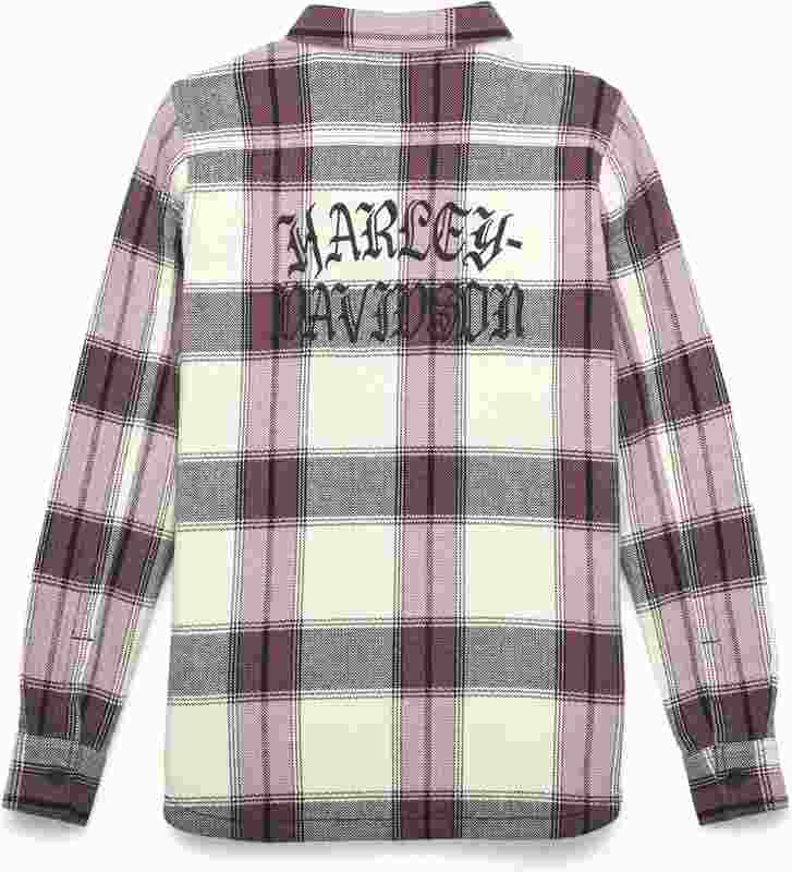 Harley-Davidson Heritage Classic Script Shirt Jacket For Women  Yarn-dyed plaid | 96485-22VW