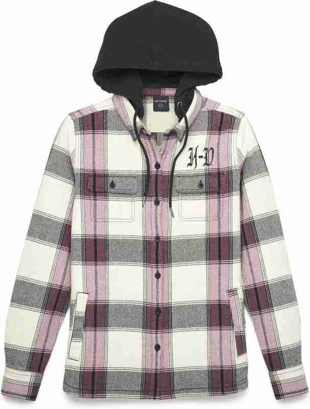 Harley-Davidson Heritage Classic Script Shirt Jacket For Women  Yarn-dyed plaid | 96485-22VW