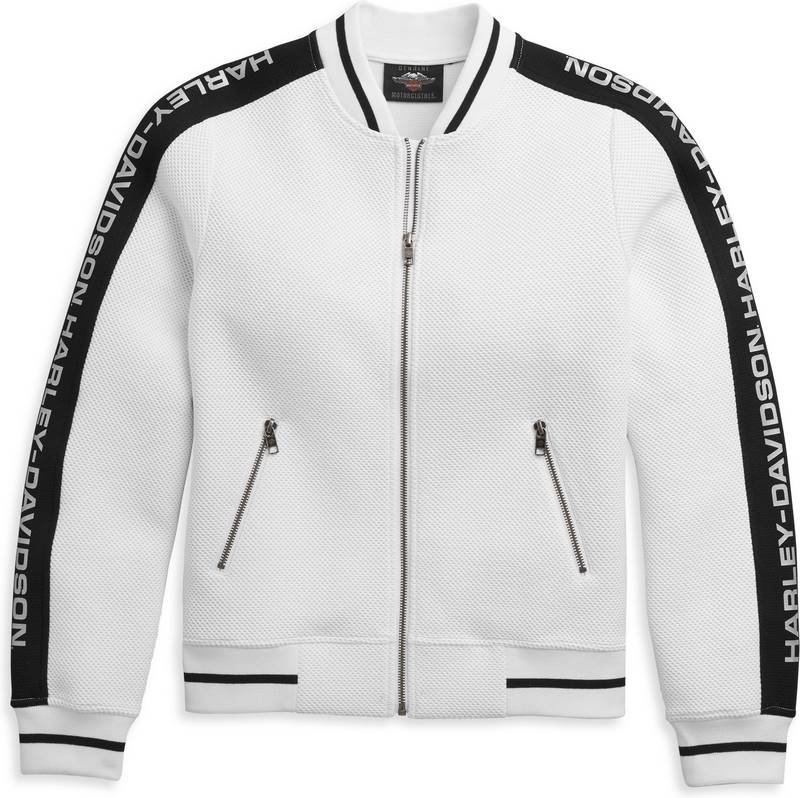 Harley-Davidson Women'S Sleeve Logo Active Jacket  Bright White | 96486-21VW