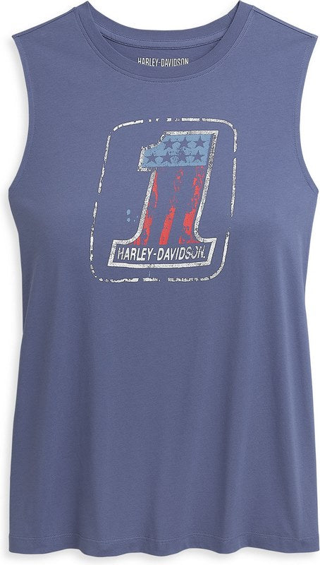 Harley-Davidson #1 Logo Tank For Women  Coastal Fjord | 96494-21VW