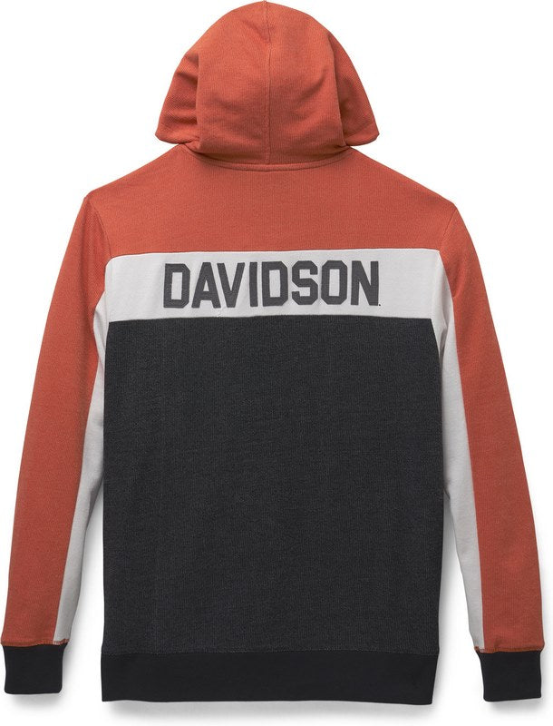 Harley-Davidson Traditional Zip-Up Hoodie For Men  Colorblock Design | 96498-22VM
