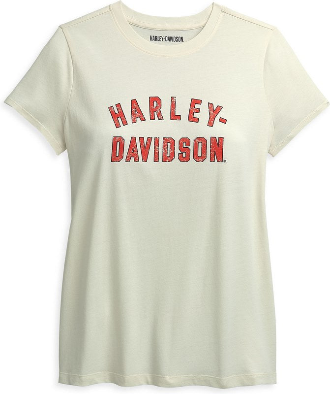 Harley-Davidson Winged Logo Graphic Tee For Women  Cloud Dancer | 96503-21VW