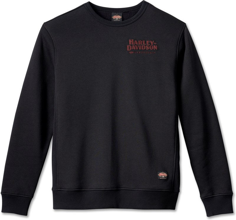 Harley-Davidson Men'S 120Th Anniversary Sweatshirt  Black Beauty | 96526-23VM
