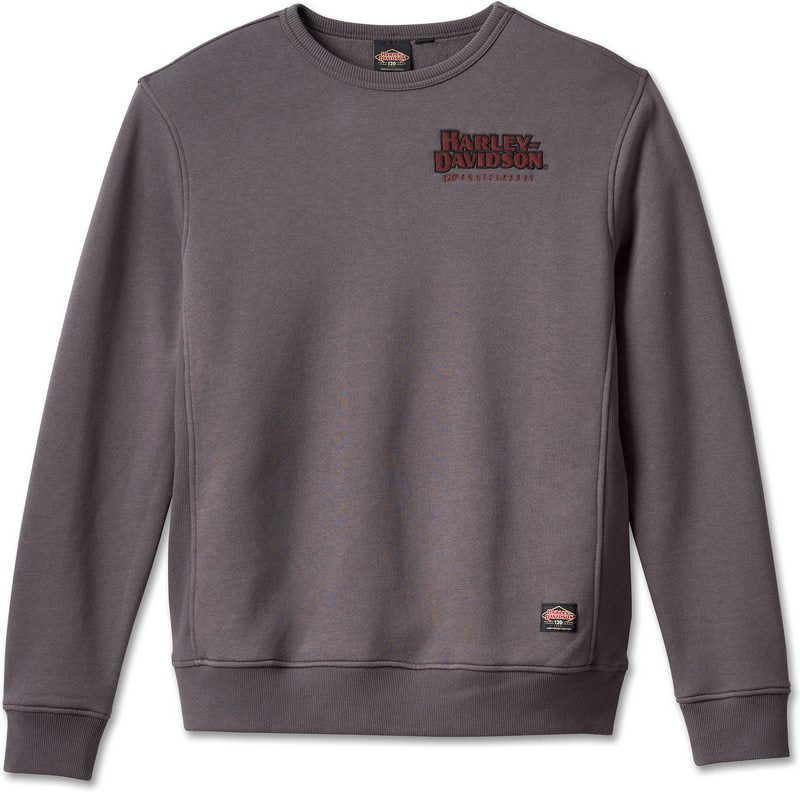 Harley-Davidson Men'S 120Th Anniversary Sweatshirt  Blackened Pearl | 96527-23VM