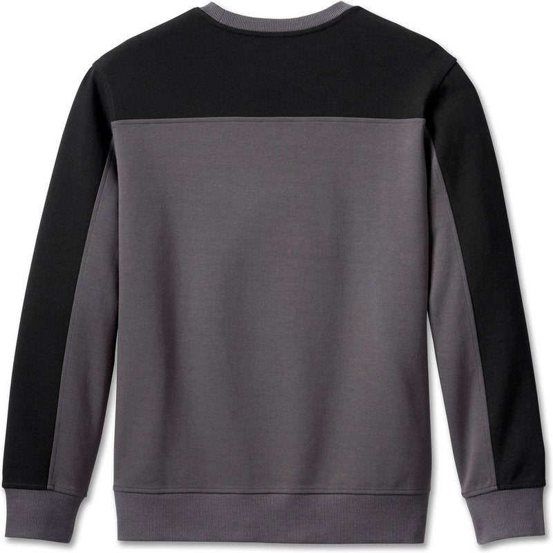 Harley-Davidson Sweatshirt-Knit  Colorblock-Design-Blackened Pearl | 96532-23VM