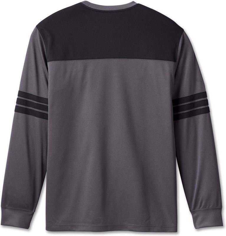 Harley-Davidson Tee-Knit  Colorblock-Design-Blackened Pearl | 96544-23VM