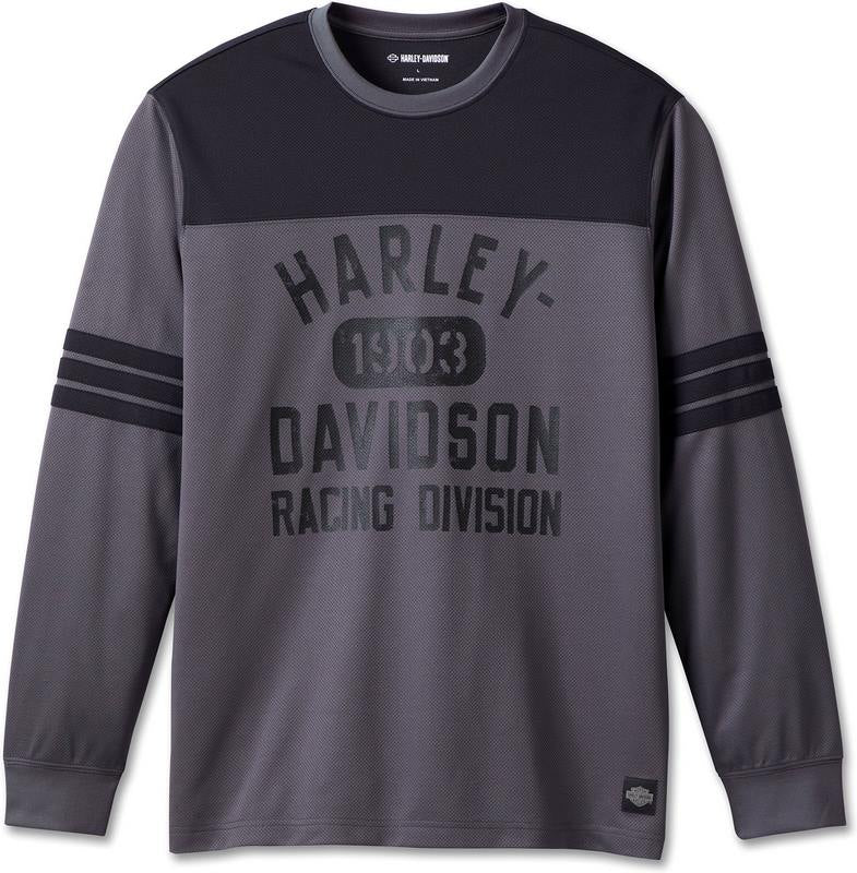 Harley-Davidson Tee-Knit  Colorblock-Design-Blackened Pearl | 96544-23VM