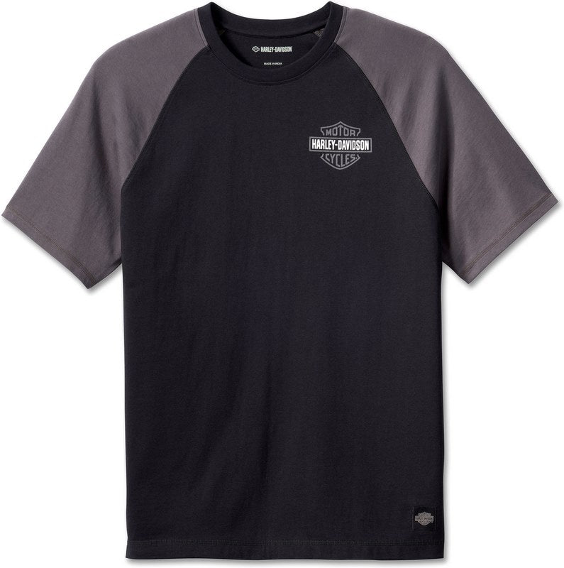 Harley-Davidson Tee-Knit  Colorblock-Design-Black Beauty | 96552-23VM