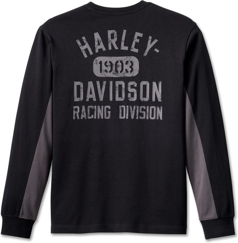 Harley-Davidson Tee-Knit  Colorblock-Design-Black Beauty | 96584-23VM