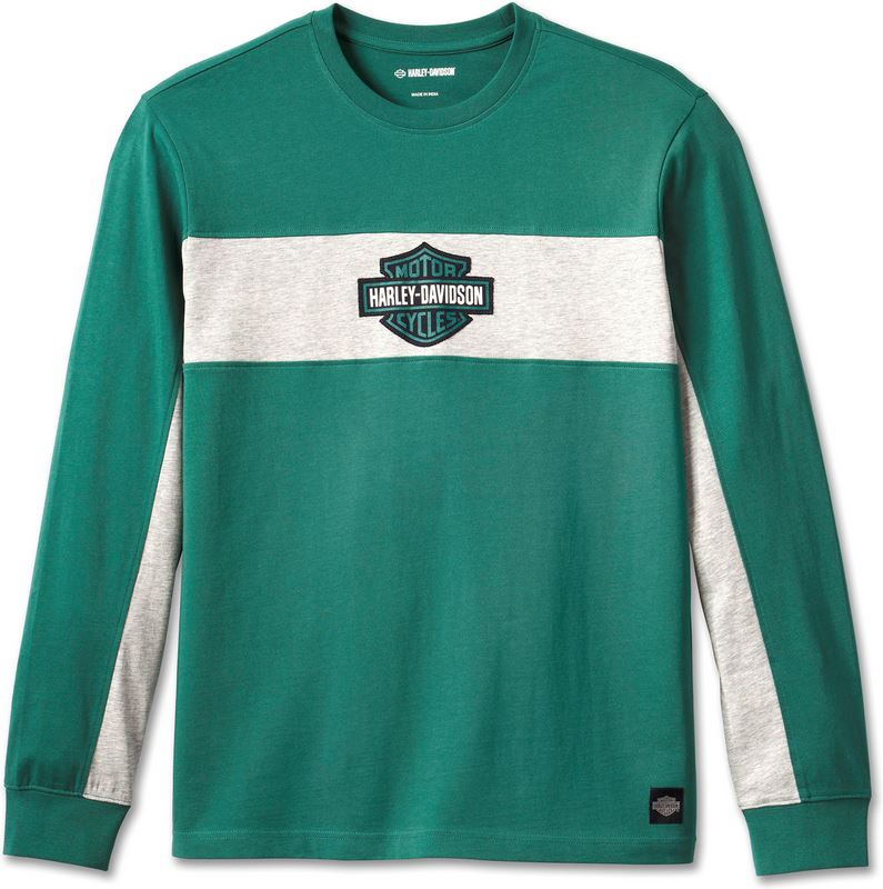 Harley-Davidson Tee-Knit  Colorblock-Design-Bistro Green | 96585-23VM