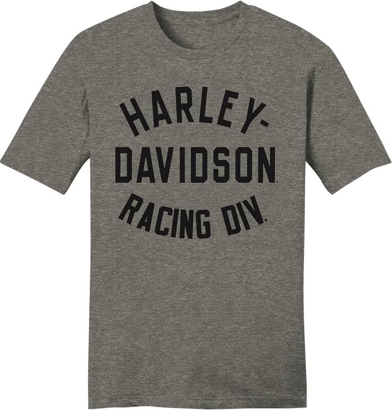 Harley-Davidson Men'S Racing Div. Tee  Medium Grey Heather | 96590-23VM