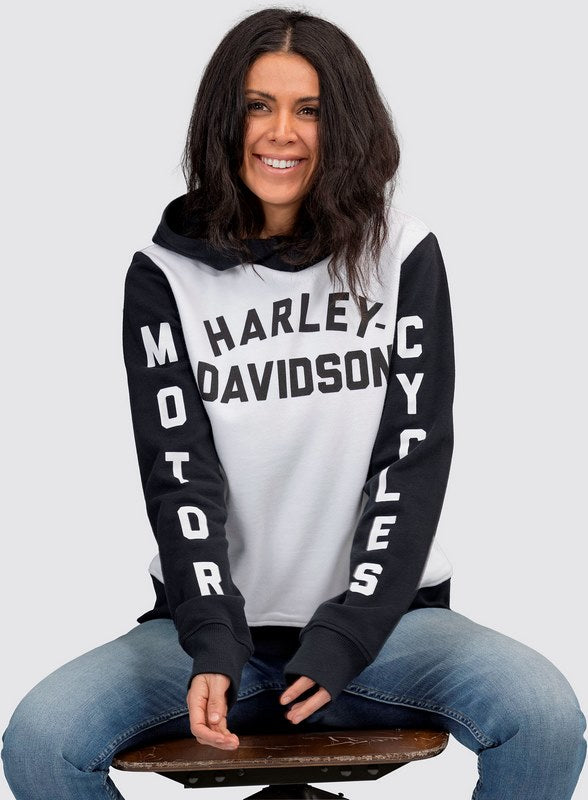 Harley-Davidson Women'S Rear Suspension Pullover Hoodie  Colorblock-Design | 96596-22VW