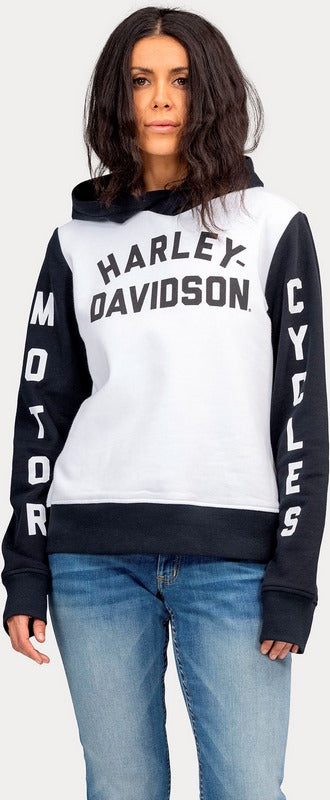 Harley-Davidson Women'S Rear Suspension Pullover Hoodie  Colorblock-Design | 96596-22VW