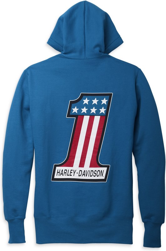 Harley-Davidson Hoodie-Knit  Federal Blue | 96605-22VW