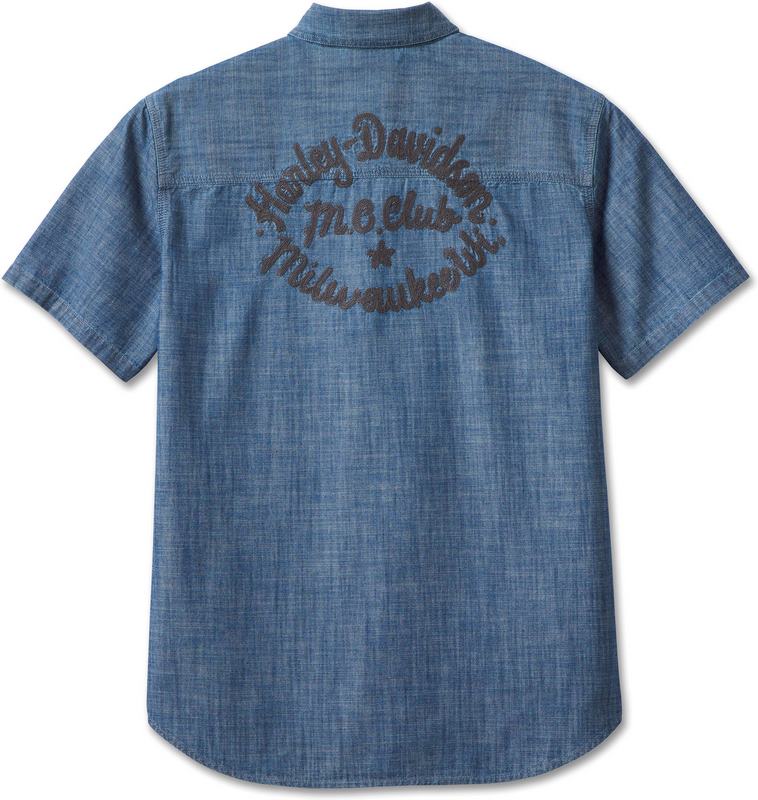 Harley-Davidson Shirt-Woven  Denim Dark Blue | 96614-23VM
