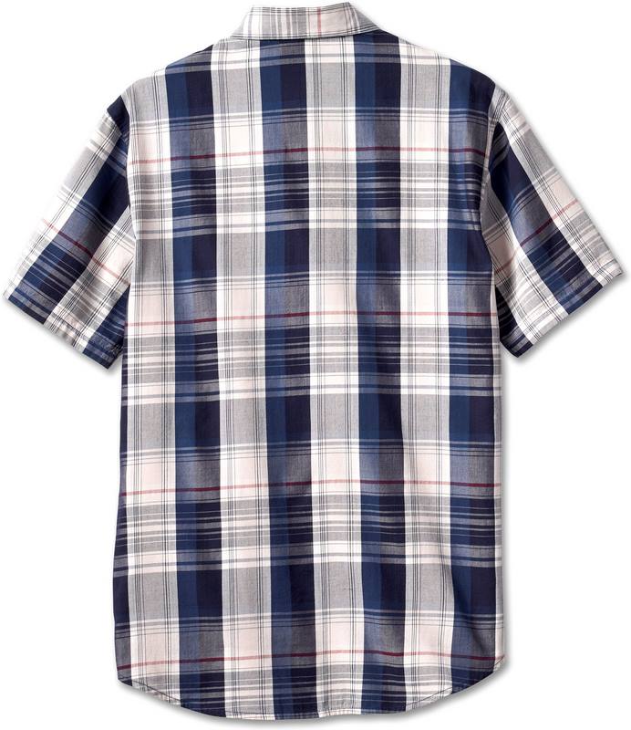 Harley-Davidson Shirt-Woven  Yarn Dyed Plaid-Peacoat | 96617-23VM