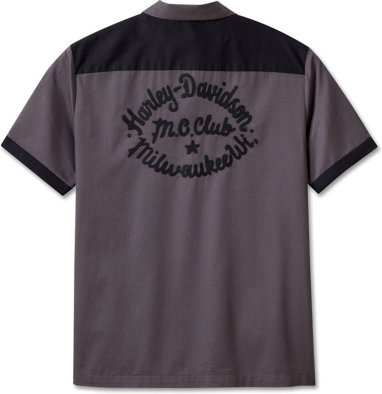 Harley-Davidson Shirt-Woven  Blackened Pearl | 96618-23VM